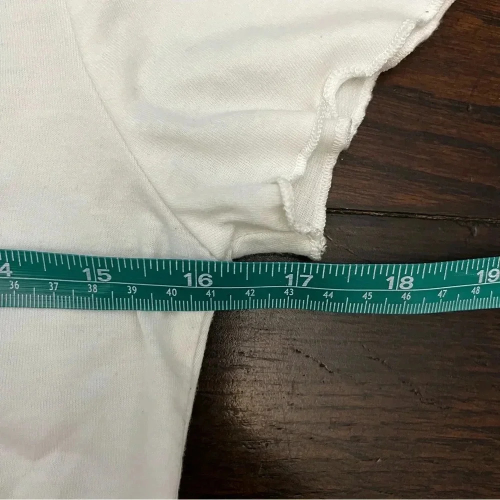 Shein White Juniors size medium Cropped Top - Picture 4 of 6